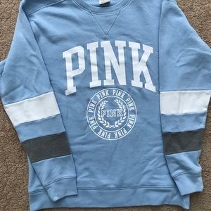 PINK light blue long sleeve